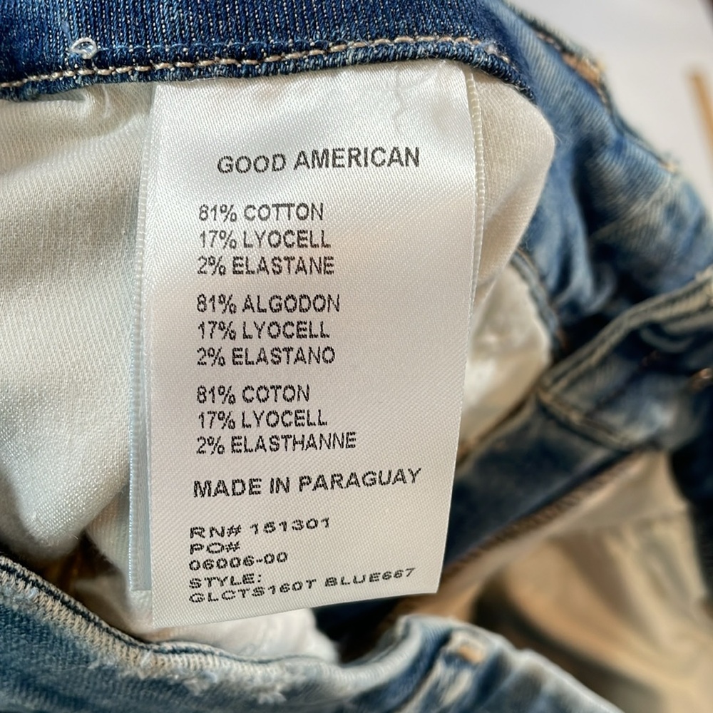 Good American Good Legs Crop Jeans Size 14 / 32 NWT NEW - Picture 12 of 13